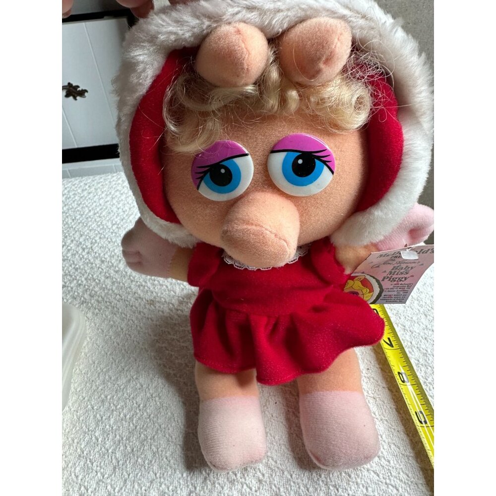 McDonalds Baby Miss Piggy Plush Muppet Babies Edition Collectible Christmas 80s